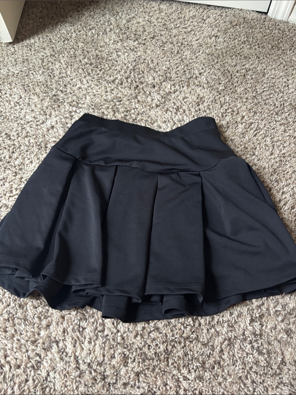 Black Pleated Skirt